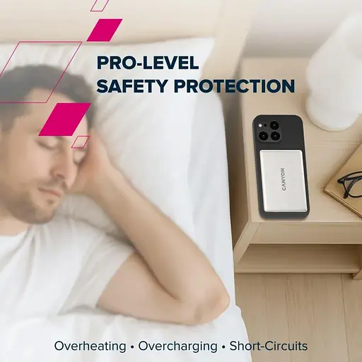 Павербанк Canyon Magnetic Gray 5 000 mAh / 20 Вт (CNS-CPB500G) - фото 8