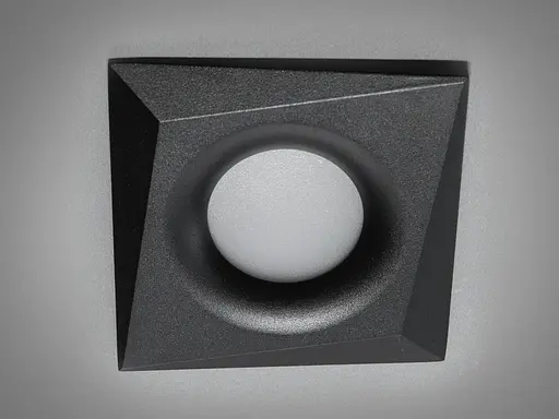 Чорний точковий врізний світильник серія "Аluminium" - фото 2