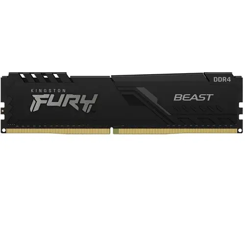 Пам'ять 8Gb x 2 (16Gb Kit) DDR4, 3200 MHz, Kingston Fury Beast, Black, 16-18-18, 1.35V, з радіатором (KF432C16BBK2/16WP)