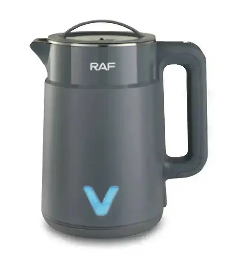 Электрочайник RAF R.7801 из нержавеющей стали дисковый чайник 2,5л 2000 Вт Серый - фото 1