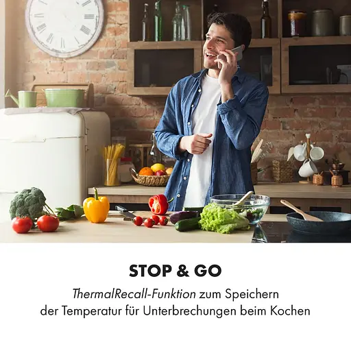 Встраиваемая индукционная варочная поверхность Klarstein Delicatessa 90 Hybrid Черный (10035181) - фото 8