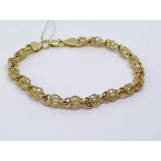 Золотой браслет Харьковская ювелирная фабрика Харьковская ювелирная фабрика (Фантазийное). 361-ЕВРО - фото 2