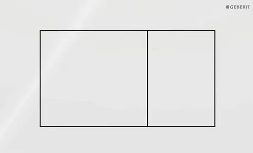 Клавіша змиву Geberit Sigma40 Square білий 115.629.SI.1, Білий - фото 1