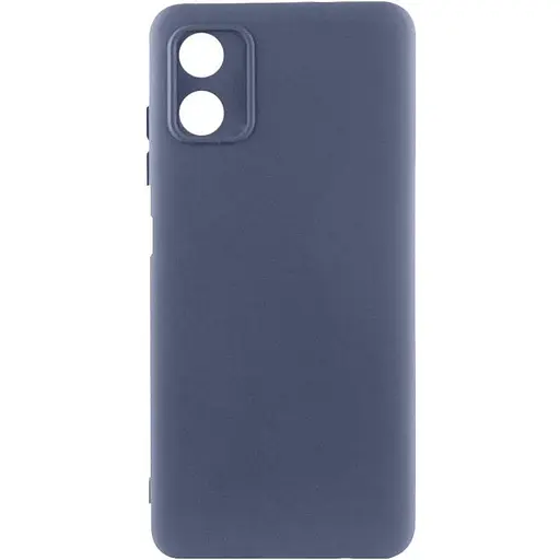 Чохол TPU Getman Liquid Silk Full Camera для Motorola Moto G04 / E14 Синій / Midnight Blue