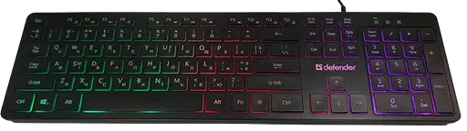 Клавіатура Defender Balance LQ UA RGB Black (450790)