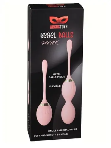 Набір вагінальних кульок Argus Toys Kegel Balls, 2 шт., рожевий - фото 2