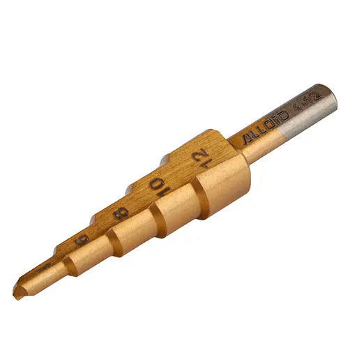 Свердло ступеневе Alloid Building Tools по металу HSS 4-12 мм (SD-0412) - фото 1