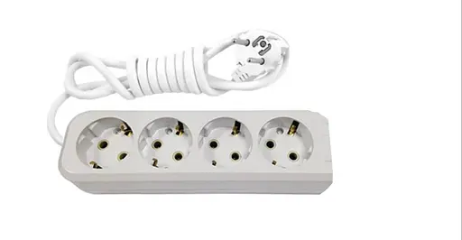 Удлинитель на 3 метра и 4 гнезда (провод 100% медь) с заземлением MODERN (18284) - фото 1