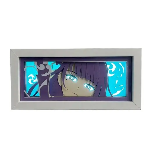 Світильник нічник 3D Геншин Імпакт Райден Genshin Impact Raiden 20 см NL3D JJ JC - фото 1