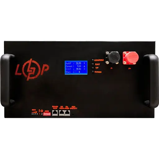 Акумулятор LogicPower LiFePO4 LCD 48V 51.2V/230Ah/11776Wh Smart BMS 200A/100А (23628) [109592] - фото 2