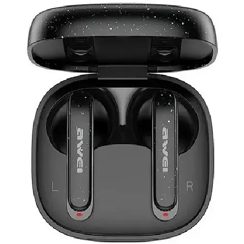 Бездротові Bluetooth навушники Awei T66 з сенсорним керуванням та шумозаглушенням мікрофону чорні - фото 2