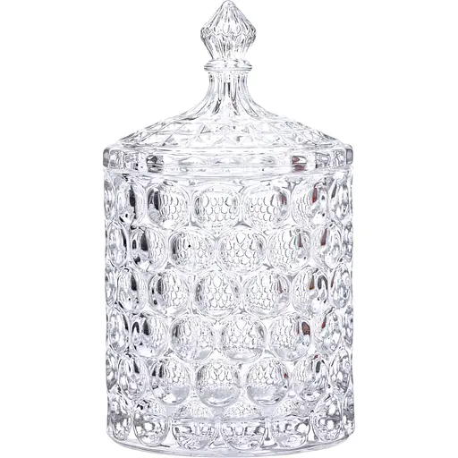 Конфета Yiwu из хрустального стекла Crystal Imperial со стеклянной крышкой 15 см HP-4-103 - фото 1