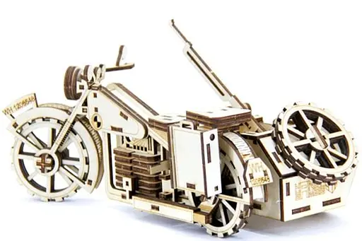 Дерев'яний конструктор Мотоцикл BMW R 75 125 деталей - фото 5