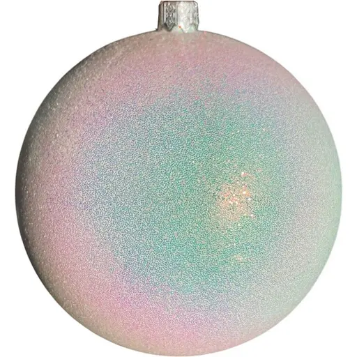 Новорічна куля на ялинку Dashuri 12 см глянець, білий 120117701