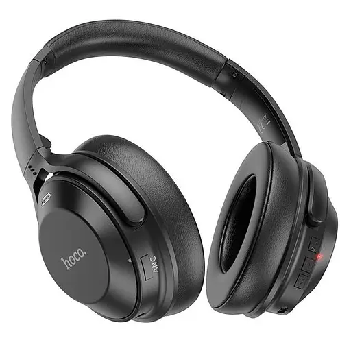 Наушники Hoco W37 Sound Active Noise Reduction BT headset |BT5.3, AUX, 33h, ANC| black - фото 2
