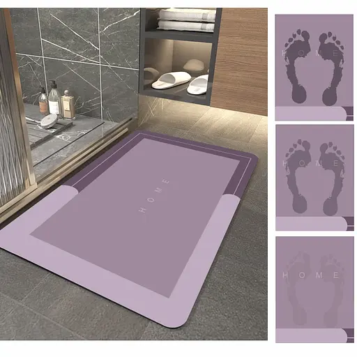 Диатомитовый коврик Aquarius Home для ванной Суперпоглощающий 50х80 см - фото 4