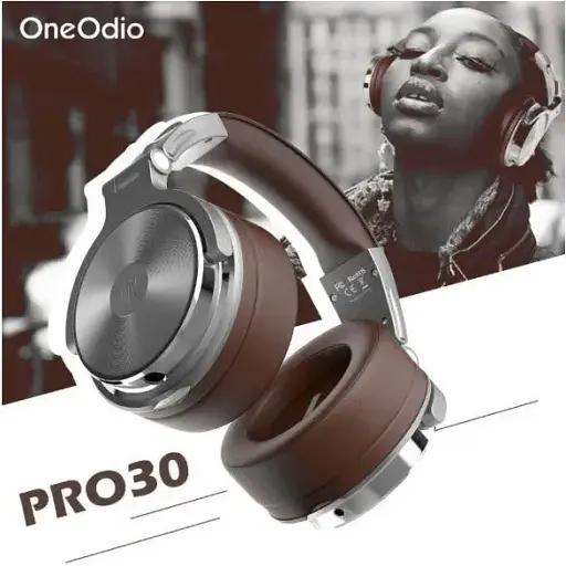 Наушники с микрофоном OneOdio Pro 30 Silver - фото 5