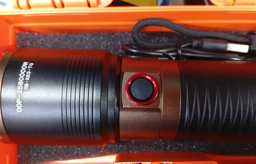 Тактический фонарь CB-X53-TG COP-2580000W мощный LED USB зарядка зум Черный - фото 9