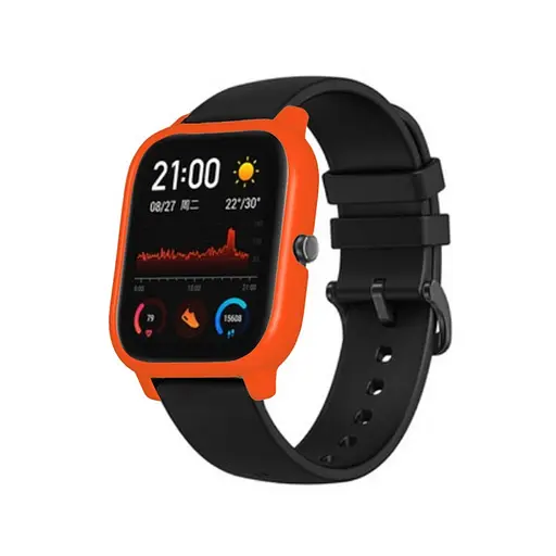 Защитный бампер Tamister для смарт-часов Amazfit GTS оранжевый - фото 2