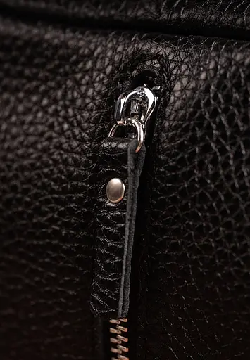 Жіноча шкіряна сумка Avenue чорна флотар - фото 6