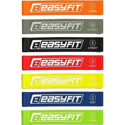 Гумки для фітнесу EasyFit набір 7 шт. (EF-1814) - фото 1