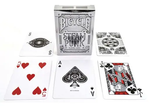 Карти гральні United States Playing Card Company Bicycle Steampunk (silver) (01990) - фото 3