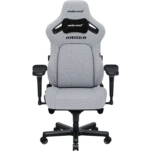 Игровое кресло Anda Seat Kaiser 4 Size L Grey Fabric (AD12YDDC-L-20-G-CF) - фото 1