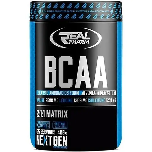 Амінокислота BCAA Real Pharm BCAA, 400 грам - Ананас - Термін 12.25