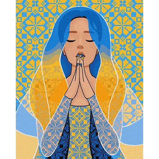 Картина за номерами "З благанням у серці" ©mosyakart Ideyka KHO2678 40х50 см