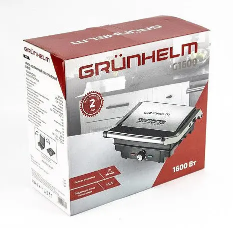 Прижимной контактный гриль Grunhelm G1600 1600 Вт - фото 9