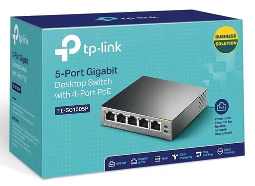Коммутатор TP-Link TL-SG1005P (TL-SG1005P) - фото 4
