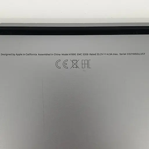 Ноутбук Apple MacBook Pro 15" A1990 Retina (C02YM50LLVCF) (i7-9750H/16/256SSD/PRO 555X) - Class B - фото 4