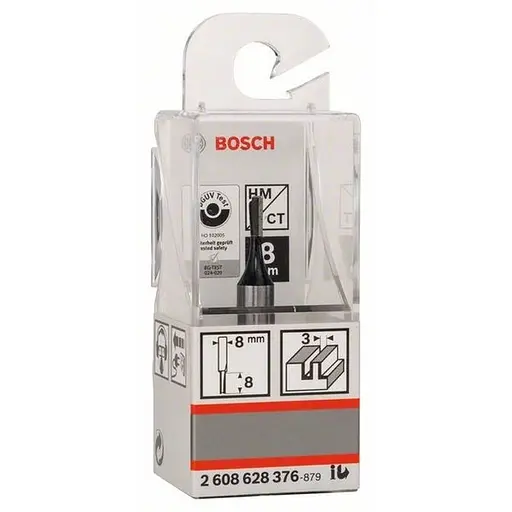 Фреза пазовая Bosch Professional с одним лезвием Std S8 D3 L8 (2.608.628.376) - фото 3
