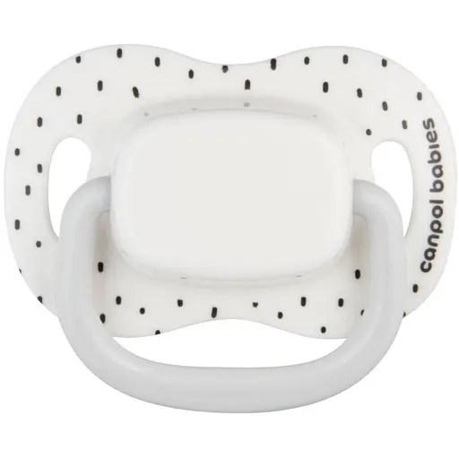 Пустушка Canpol babies BabiesBoo силіконова симетрична 0-6 міс. 2 шт. біла (34/927_whi) - фото 4