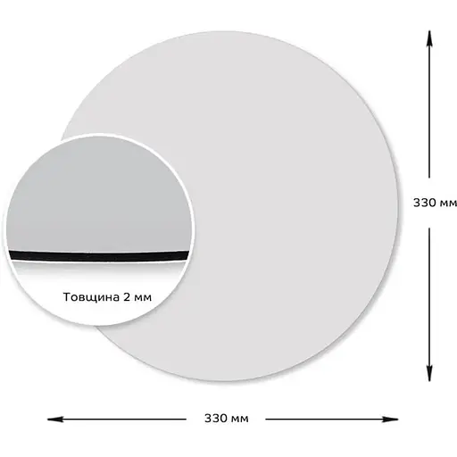 Дзеркало Wall Sticker SW-00000750 акрилове самоклеюче 330х330х2 мм - фото 2