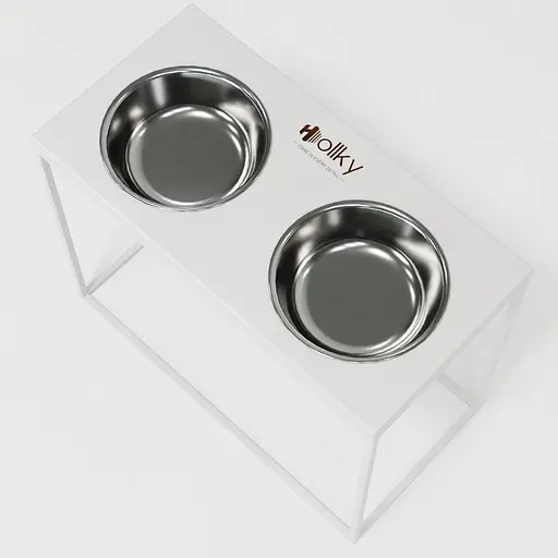 Hollky Base XL40 — миски на підставці для великих собак (2 × 1,8 л, висота 40 см) - фото 6