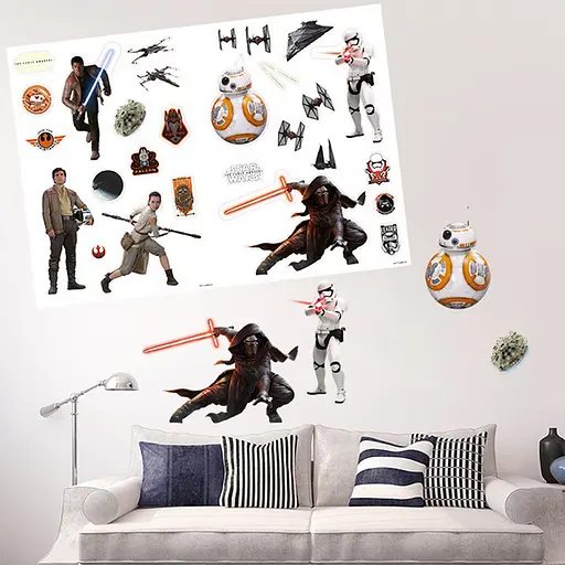 Наклейки інтер'єрні Star Wars The Force Awakens (Зоряні війни Пробудження Сили) 100x70 см - фото 4