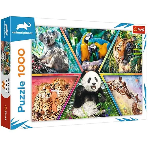 Пазл Trefl Царство животных коллаж 1000 эл. (10672) - фото 1