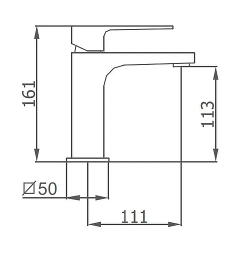 Смеситель для умывальника GRB Kala 60510602 Белый - фото 2