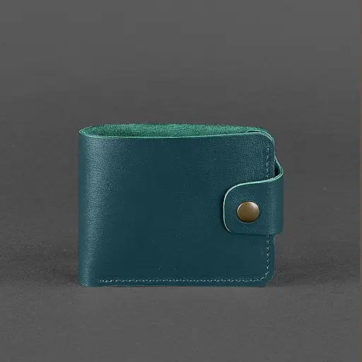 Кожаный портмоне 4.3 зеленый - фото 6