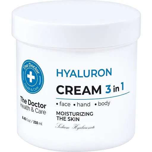 Крем для обличчя та тіла Домашний Доктор Гіалуроновий зволожуючий 250 мл - фото 1