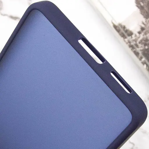 Чохол TPU+PC Lyon Frosted для Xiaomi Poco F5 / Note 12 Turbo Navy Blue - фото 6