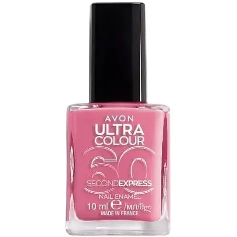 Швидковисихаючий лак для нігтів Avon УльтраКолір за 60 секунд Bubblegum 10 мл (49469289) - фото 1