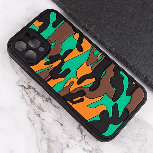 Чехол Epik TPU+PC Army Collection для Apple iPhone 12 Pro 6.1 Коричневый - фото 3