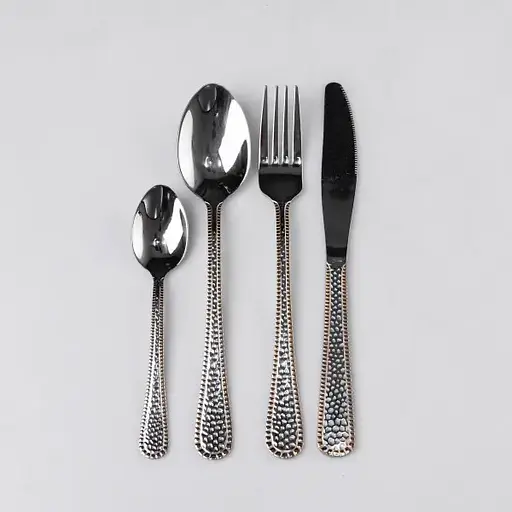 Набор столовых приборов Yiwu из нержавеющей стали на 6 персон 24 предмета столовая ложка вилка чем подарочная упаковка HP-16978-26 - фото 1