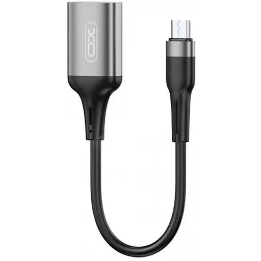 Кабель XO NB201 OTG USB 2.0 transfer speed 480Mbp for micro черный