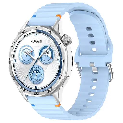Силиконовый ремешок Wavy для Smart Watch 22mm Light Blue