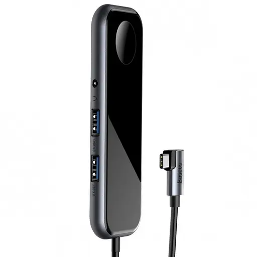 Адаптер хаб Baseus Multifunctional Type-C to 2xUsb3.0 HDMI 3.5mm+ PD + iWatch CAHub-AZ0G - фото 4