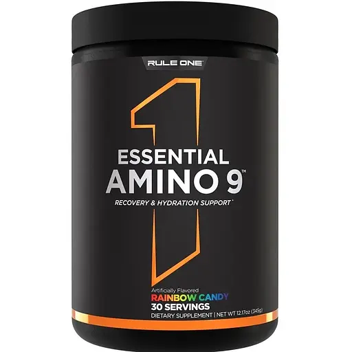 Амінокислота Rule 1 Essential Amino 9, 30 порцій - Веселкова цукерка - фото 1