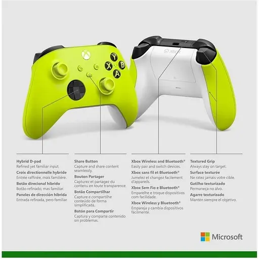 Microsoft Xbox Series X | S Wireless Controller Electric Volt (QAU-00022) - фото 4